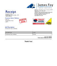 Example Receipt Document