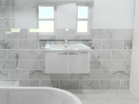 An example created by our bathroom CAD software.