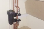 Worcester boiler installation - boiler was reallocated to the loft area.