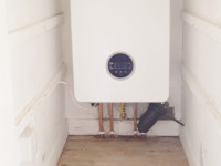 Multiple boilers installed throughout the city.