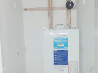 Multiple boilers installed throughout the city.