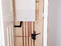 Worcester boiler installed on finance.