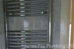 New chrome radiator installation.
