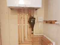 Combi boiler installation in Kirkdale.