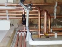 Unvented cylinder installation.