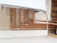 Unvented cylinder installation.