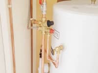 Unvented cylinder installation.