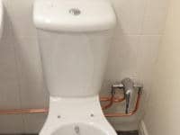 Toilet bidet installation