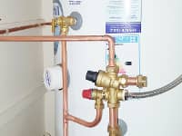 Unvented cylinder installation.