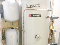 Unvented cylinder installation in a care home, Liverpool