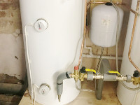 Unvented cylinder installation in a care home, Liverpool